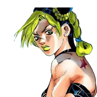 😕 Jolyne Cujoh JoJo's Bizarre Adventure: Stone Ocean Jolyne Cujoh, JoJo's Bizarre Adventure, Stone Ocean, Anime, Manga, Personnage, Sticker telegram sticker