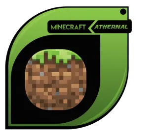 ⛏ Minecraft MINECRAFT ATERNAL Minecraft, Videojuego, Bloque de tierra, Aternal, Gaming whatsapp sticker