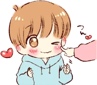 Sticker of a boy and a girl :: @line_stickers telegram stickers