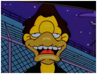 🤢 Moe Szyslak The Simpsons moe, simpsons, bartender, cartoon telegram sticker