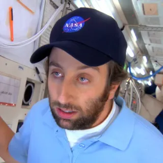 💦 NASA, space, hat, man, beard telegram sticker