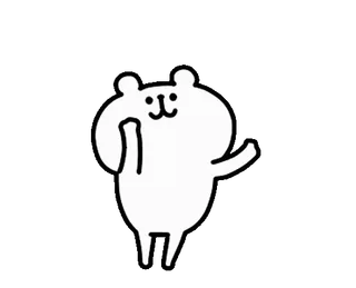 💨 oso, dibujos animados, animal, lindo, ilustración, divertido telegram sticker