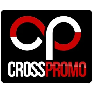 ✖️ CROSSPROMO promotion croisée, marketing, entreprise, logo whatsapp sticker