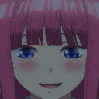 😀 Anime, Garota, Cabelo rosa, Fofa, Sorriso telegram sticker