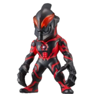 🦗 juguete, figura de acción, monstruo, superhéroe, ciencia ficción, alienígena, rojo, negro telegram sticker