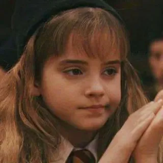 😒 Hermione Granger Harry Potter Hermione Granger, Harry Potter, bambino, ritratto, ragazza, strega telegram sticker