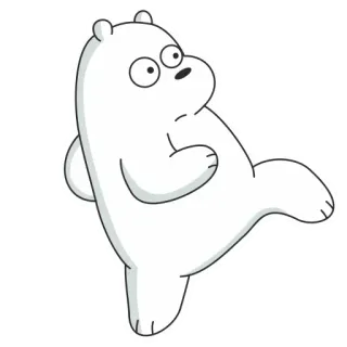 🤫 Ice Bear We Bare Bears Desenho animado, Urso, Animal, Fofo, Branco, Urso polar, We Bare Bears telegram sticker