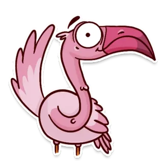 Flamingo @tryam.art telegram stickers