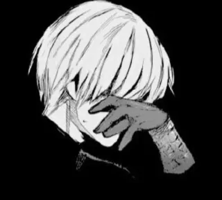 ☠️ Ken Kaneki Tokyo Ghoul anime, manga, kaneki, tokyo ghoul, gore, blood, sad telegram sticker