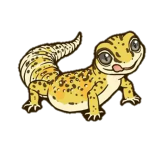 😋 Gecko, Echse, Tier, Haustier, Reptil telegram sticker