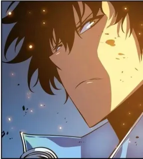 ✨ Anime, Manhwa, Personaggio, Faccia, Determinazione whatsapp sticker