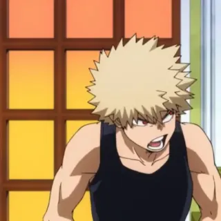 🎭 Bakugo My Hero Academia Anime, Manga, Bakugo, My Hero Academia, Marah, Karakter, Fanart telegram sticker