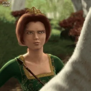 🫑 Princess Fiona Shrek princesse, ogre, conte de fées, animation, Dreamworks telegram sticker
