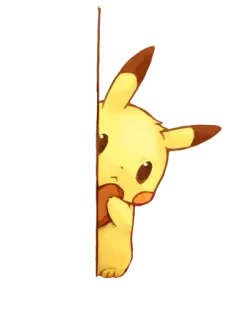 😝 Pikachu Pokemon Pikachu, Pokémon, lindo, dibujos animados, anime, amarillo, mirando whatsapp sticker