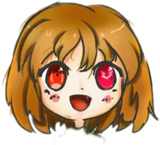 ☺ Chara Undertale chara, undertale, game, creepy, villain telegram sticker