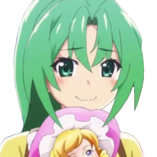 🥺 Mion Sonozaki Higurashi When They Cry Anime, Manga, Kawaii, Lindo, Pelo Verde, Mion, Sonozaki, Higurashi whatsapp sticker