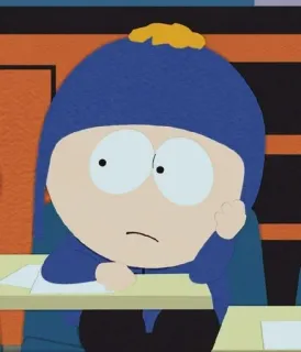 😑 Craig Tucker South Park cartoon, south park, craig tucker, student telegram sticker