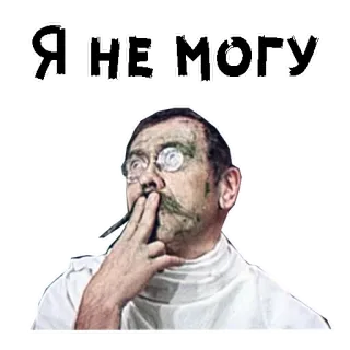 😊 Я НЕ МОГУ telegram sticker