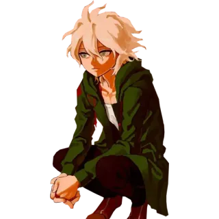 😐 Nagito Komaeda Danganronpa anime, character, danganronpa, nagito komaeda, fanart telegram sticker