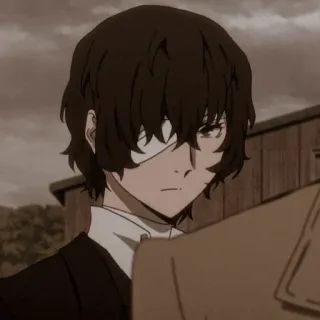 📺 Dazai Osamu Bungou Stray Dogs Anime, Dazai Osamu, Bungou Stray Dogs, Personnage telegram sticker
