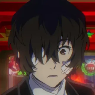 🥀 Dazai Osamu Bungo Stray Dogs anime, manga, dazai osamu, bungo stray dogs, bandages telegram sticker
