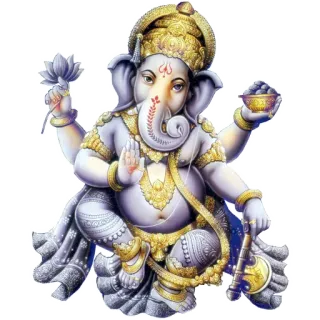 🐘 Ganesh Ganesha, Induismo, Divinità indiana, Dio elefante, Dio indù, Spirituale, Religioso telegram sticker