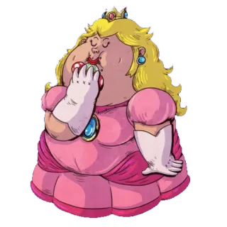😊 Princess Peach Princess Peach, Mario, Karakter video game, Kartun, Makan, Lucu, Parodi whatsapp sticker