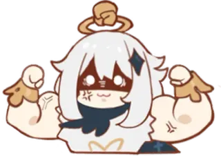 🦾 Paimon Genshin Impact Paimon, Genshin Impact, Video Game, Emergency Food, Cute, Anime telegram sticker