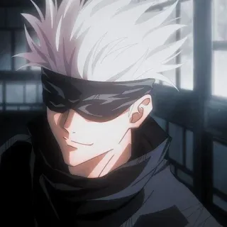 🖤 Gojo Satoru Jujutsu Kaisen anime, manga, Gojo Satoru, Jujutsu Kaisen, sorcerer, character telegram sticker