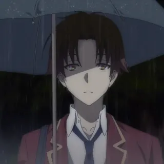 ☂ Ayanokoji Kiyotaka Classroom of the Elite Anime, Personagem, Classroom of the Elite, Ayanokoji Kiyotaka, Adolescente telegram sticker