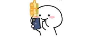 👍 ตัวละคร, การ์ตูน, ถูกใจ, อนุมัติ telegram sticker