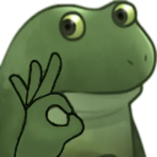 👌 Pepe the Frog frog, pepe, ok, meme telegram sticker