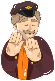 🙌 pilot, uniform, aviation, hat, man, portrait telegram sticker
