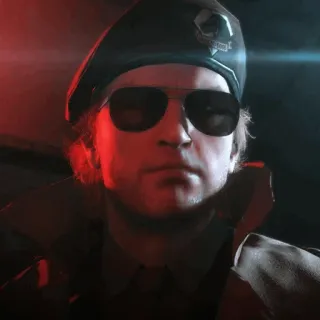 😑 Kazuhira Miller Metal Gear Solid V: The Phantom Pain Metal Gear Solid, Kazuhira Miller, militar, juego, videojuego telegram sticker