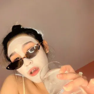 ☁️ donna, occhiali da sole, bellezza, vetro, cura della pelle, acqua telegram sticker