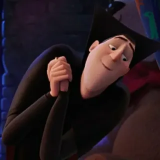😇 Dracula Hotel Transylvania Drácula, vampiro, Hotel Transilvânia, desenho animado, filme de animação, monstro, personagem telegram sticker