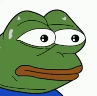 🥴 Pepe the Frog pepe, frog, meme, sad telegram sticker