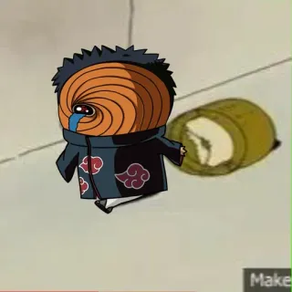 👀 Tobi Naruto 阿飞, 火影忍者, 动漫, 漫画, 卡通, 角色 telegram sticker