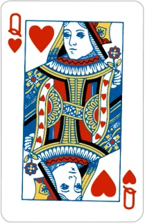 👸 carta de juego, reina, corazones, juego de cartas, realeza telegram sticker