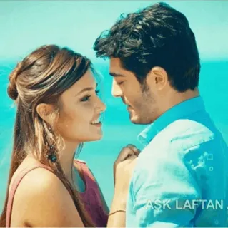 ▫️ ASK LAFTAN ANLAMAZ romance, pareja, amor, serie turca telegram sticker