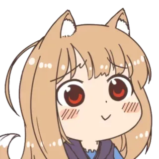😊 Anime, Niedlich, Kawaii, Cartoon, Mädchen, Fuchs Mädchen whatsapp sticker