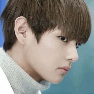 😶 V kpop, bts, v, singer, music, idol, celebrity telegram sticker