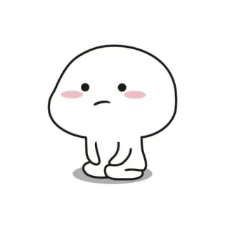 🏺 Kartun, Karakter, Lucu, Kawaii, Sedih, Blob, Sederhana whatsapp sticker