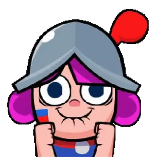 โบ๏ธ cartoon, character, helmet, face, expression, sticker telegram sticker