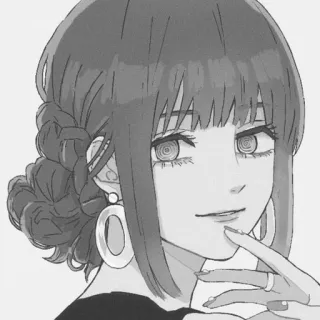 🥰 อนิเมะ, ผู้หญิง, การสะกดจิต, ต่างหู, แหวน, เครื่องประดับ telegram sticker
