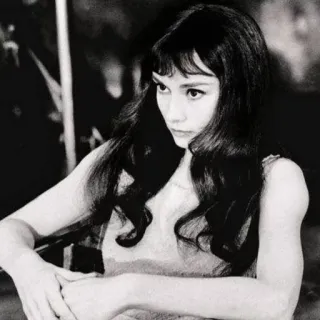➿ Audrey Hepburn Atriz, Celebridade, Preto e branco, Retrato, Mulher telegram sticker