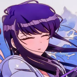 ⛓ Komi Shouko Komi Can't Communicate Komi Can't Communicate, Komi Shouko, Anime, Manga, Lindo, Chica, Dibujos animados telegram sticker