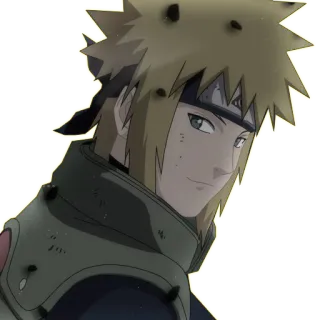 😶 Minato Namikaze Naruto anime, naruto, minato, yellow hair, hokage whatsapp sticker