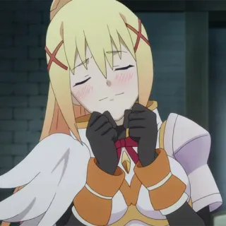 💫 Darkness Konosuba アニメ, このすば, ダクネス, エッチ, コメディ telegram sticker
