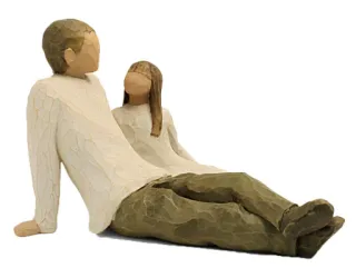 😗 figurine, père, fille, famille, art, sculpture telegram sticker
